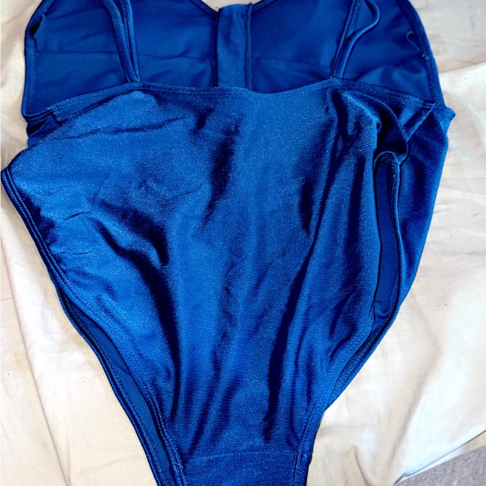 Blue One-Piece Swimsuit